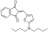 2-[[5-(Dibutylamino)-2-thienyl]methylene]-1H-indene-1,3(2H)-dione molecular structure (CAS 212632-34-3)