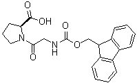 structure of CAS# 212651-48-4, N-[(9H-Fluoren-9-ylmethoxy)carbonyl]glycyl-L-proline