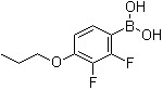 2,3-Difluoro-4-propyloxyphenylboric acid molecular structure (CAS 212837-49-5)