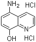 structure of CAS# 21302-43-2, 5-Amino-8-quinolinol dihydrochloride ;5-Amino-8-hydroxyquinoline dihydrochloride