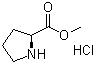 结构式 CAS# 2133-40-6, L-脯氨酸甲酯盐酸盐
