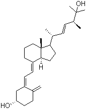 25-Hydroxyvitamin D2 molecular structure (CAS 21343-40-8)