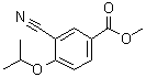 structure of CAS# 213598-11-9, 3-Cyano-4-isopropoxybenzoic acid methyl ester;Methyl 3-cyano-4-[(1-methylethyl)oxy]benzoate; Methyl 3-cyano-4-isopropoxybenzoate; Methyl 3-cyano-4-isopropyloxybenzoate