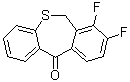 structure of CAS# 2136287-66-4, 7,8-Difluoro-dibenzo[b,e]thiepin-11(6H)-one