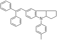 structure of CAS# 213670-22-5, 7-(2,2-Diphenylethenyl)-1,2,3,3a,4,8b-hexahydro-4-(4-methylphenyl)cyclopent[b]indole