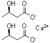 (3R)-3-Hydroxybutanoic acid calcium salt (2:1) molecular structure (CAS 2138463-93-9)