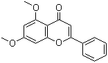 structure of CAS# 21392-57-4, 5,7-Dimethoxyflavone;5,7-Dimethoxy-2-phenyl-4H-chromen-4-one; 5,7-Dimethoxy-4-oxo-2-phenyl-4H-1-benzopyran; Chrysin dimethyl ether