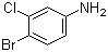 4-Bromo-3-chloroaniline molecular structure (CAS 21402-26-6)