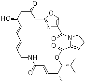 结构式 CAS# 21411-53-0, 春霉素 A; 蛎灰菌素 A