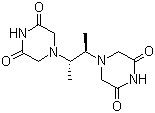 structure of CAS# 21416-88-6, meso-2,3-Bis(3,5-dioxopiperazine-1-yl)butane;ICRF 193; meso-2,3-Bis(3,5-dioxopiperazin-1-yl)butane