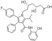 结构式 CAS# 214217-86-4, 2-羟基阿托伐他汀