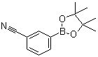 structure of CAS# 214360-46-0, (3-Cyanophenyl)boronic acid pinacol ester;1,1,2,2-Tetramethyldimethylene (3-cyanophenyl)boronate; 3-(4,4,5,5-Tetramethyl-1,3,2-dioxaborolan-2-yl)benzonitrile
