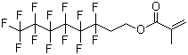 结构式 CAS# 2144-53-8, 2-(全氟己基)乙基甲基丙烯酸酯; 1,1,2,2-四氢全氟辛基甲基丙烯酸酯