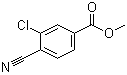 结构式 CAS# 214759-66-7, 3-氯-4-氰基苯甲酸甲酯