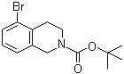 structure of CAS# 215184-78-4, 5-Bromo-3,4-dihydro-1H-isoquinoline-2-carboxylic acid tert-butyl ester;tert-Butyl 5-bromo-3,4-dihydroisoquinoline-2(1H)-carboxylate