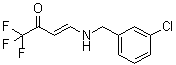 4-[[(3-氯苯基)甲基]氨基]-1,1,1-三氟-3-丁烯-2-酮分子结构 (CAS 215519-29-2)