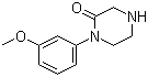 1-(3-Methoxyphenyl)piperazin-2-one molecular structure (CAS 215649-80-2)