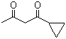 结构式 CAS# 21573-10-4, 1-环丙基-1,3-丁二酮; 环丙甲酰丙酮