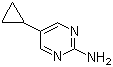 结构式 CAS# 21573-16-0, 5-环丙基-2-嘧啶胺