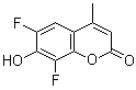 6,8-二氟-7-羟基-4-甲基-2H-1-苯并吡喃-2-酮分子结构 (CAS 215868-23-8)
