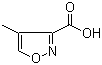 4-Methylisoxazole-3-carboxylic acid molecular structure (CAS 215872-46-1)