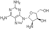 结构式 CAS# 215943-79-6, 2,2'-二氨基-2'-脱氧腺苷