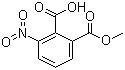 structure of CAS# 21606-04-2, 1-Methyl-3-nitrophthalate;3-Nitro-1,2-benzenedicarboxylic acid 1-methyl ester