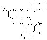 Isoquercitrin molecular structure (CAS 21637-25-2)