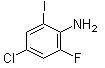 结构式 CAS# 216393-67-8, 4-氯-6-氟-2-碘苯胺