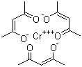structure of CAS# 21679-31-2, Chromium(III) acetylacetonate;Chromium(III) 2,4-pentanedionate