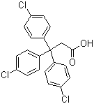 结构式 CAS# 2168-06-1, 3,3,3-三对氯苯丙酸