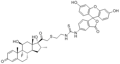 Dexamethasone Fluorescein molecular structure (CAS 216854-76-1)