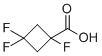 1,3,3-Trifluorocyclobutane-1-carboxylic acid molecular structure (CAS 2168983-35-3)