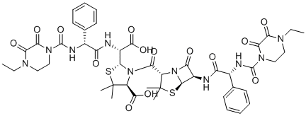 Piperacillin dimer molecular structure (CAS 2170771-53-4)