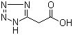 structure of CAS# 21743-75-9, 1H-Tetrazole-5-acetic acid;1H-Tetrazol-5-ylacetic acid; 2-(1H-tetrazol-5-yl)acetic acid