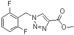 结构式 CAS# 217448-86-7, 1-(2,6-二氟苄基)-1H-1,2,3-三唑-4-羧酸甲酯