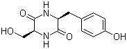 结构式 CAS# 21754-31-4, 环(L-丝氨酰-L-酪氨酰)