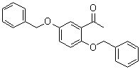 structure of CAS# 21766-81-4, 2',5'-Bis(benzyloxy)acetophenone;1-[2,5-Bis(phenylmethoxy)phenyl]ethanone; 1-[2,5-Bis(benzyloxy)phenyl]ethanone