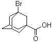 结构式 CAS# 21816-08-0, 3-溴-1-金刚烷甲酸