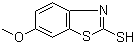 2-巯基-6-甲氧基苯并噻唑分子结构 (CAS 2182-73-2)