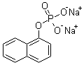 1-萘酚磷酸酯二钠盐分子结构 (CAS 2183-17-7)