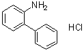 2-苯基苯胺盐酸盐分子结构 (CAS 2185-92-4)