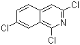 结构式 CAS# 21902-41-0, 1,3,7-三氯异喹啉
