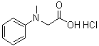 结构式 CAS# 21911-75-1, N-甲基-N-苯基甘氨酸盐酸盐