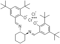 (1S,2S)-(+)-[1,2-环己二胺-N,N'-双(3,5-二叔丁基亚水杨基)]氯化铬分子结构 (CAS 219143-92-7)
