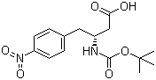 structure of CAS# 219297-12-8, Boc-(R)-3-Amino-4-(4-nitrophenyl)butanoic acid;(R)-N-(tert-Butoxycarbonyl)-3-amino-4-(4-nitrophenyl)butanoic acid