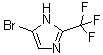 5-Bromo-2-(trifluoromethyl)-1H-imidazole molecular structure (CAS 219534-98-2)