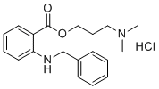 structure of CAS# 2196185-65-4, Benzydamine Impurity 1;3-Dimethylaminopropyl 2-benzylaminobenzoate hydrochloride