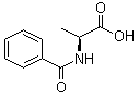 结构式 CAS# 2198-64-3, N-苯甲酰基-L-丙氨酸
