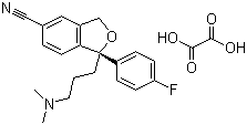 (R)-Citalopram oxalate molecular structure (CAS 219861-53-7)